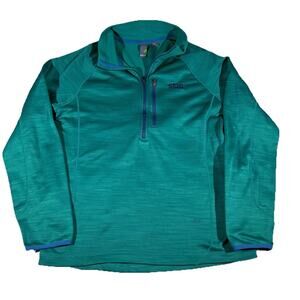 Stio Teal Quarter-Zip Pullover Jacket
